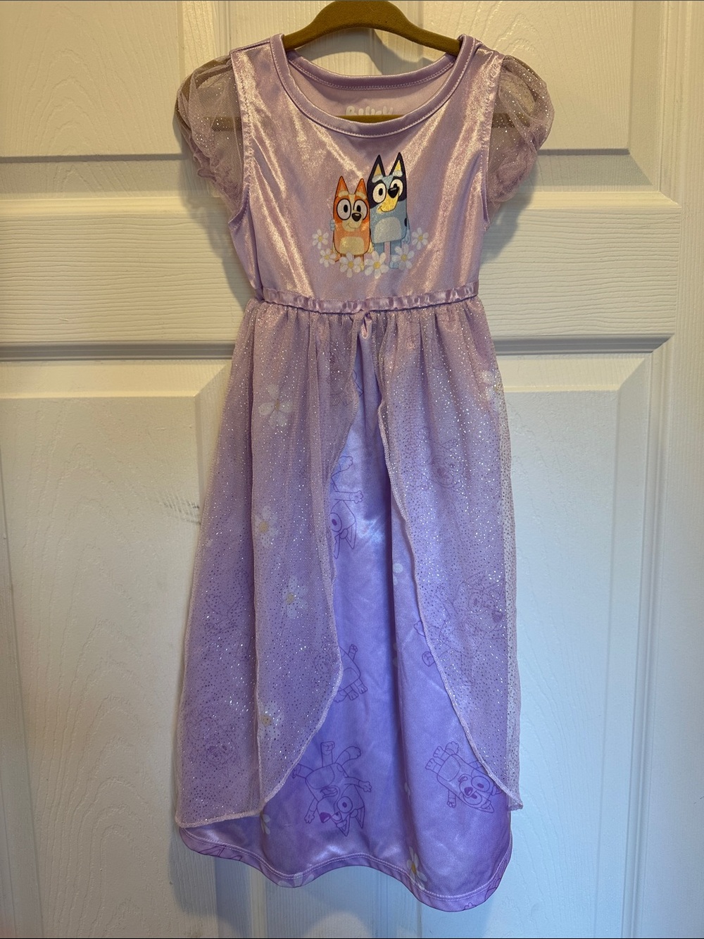 Disney Lavender Bluey & Friends Glitter Dress Costume